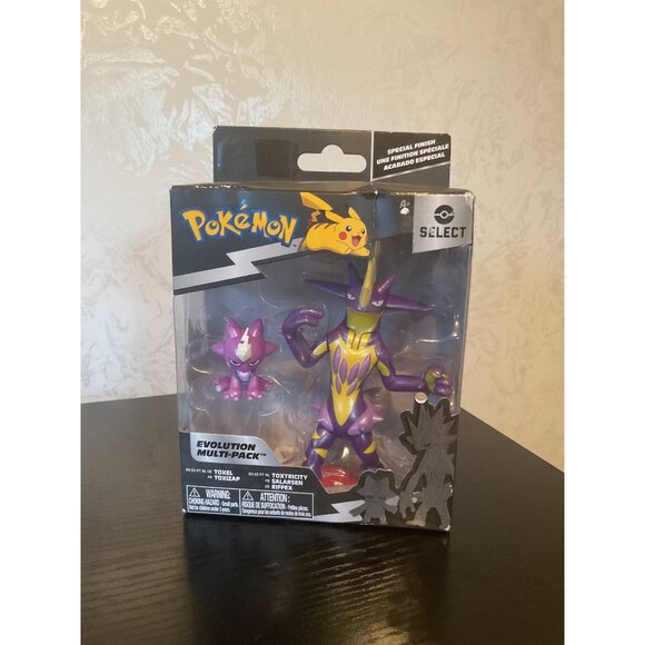 Pokemon Select Toxel & Toxtricity Evolution Figure 2-Pack - Picture 2 of 6